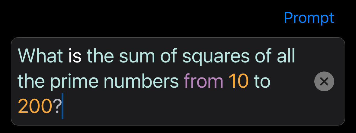 VoiceCalc UI -- Text Prompting